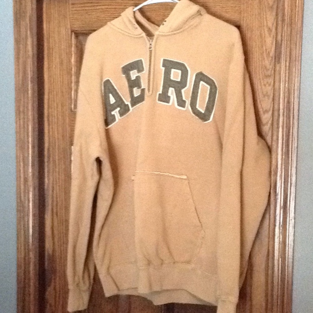 Men's Aeropostale  Quarter Zip Hooded SweatShirt